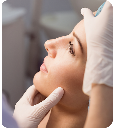 Medical professional examining a patient during consultation